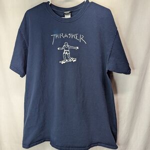 Thrasher Navy Blue Men's T-Shirt